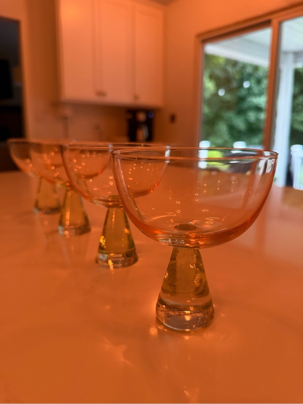 Anthropologie Ramona Coupe Glasses, Set of 4